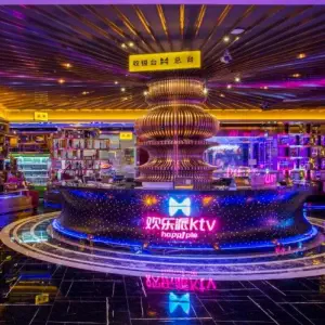 欢乐派KTV（中元广场店）的logo